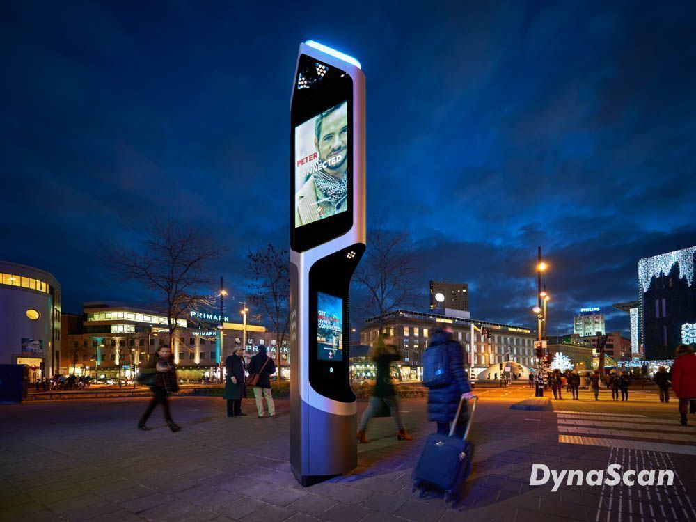 #CityBeacon using #dynascan 55" and 32" displays. Integration by OCP Solutions B.V.